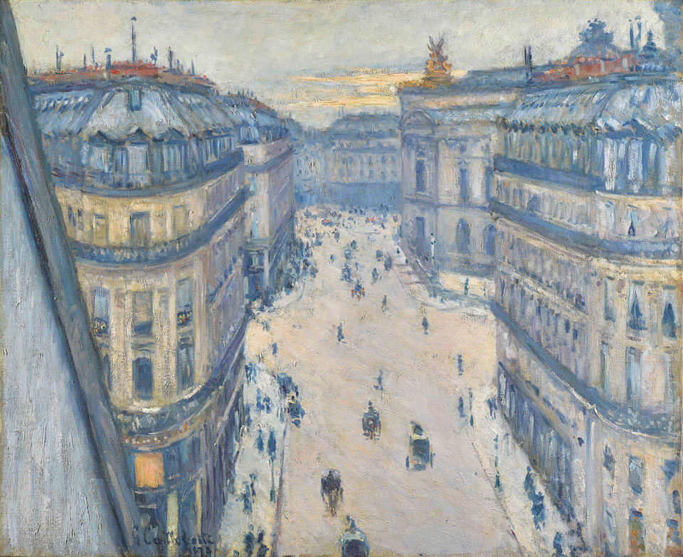 Gustave Caillebotte 1848-1894, Halévy Street View from the Seventh Floor 1878, Museum Barberini, Potsdam, Germany